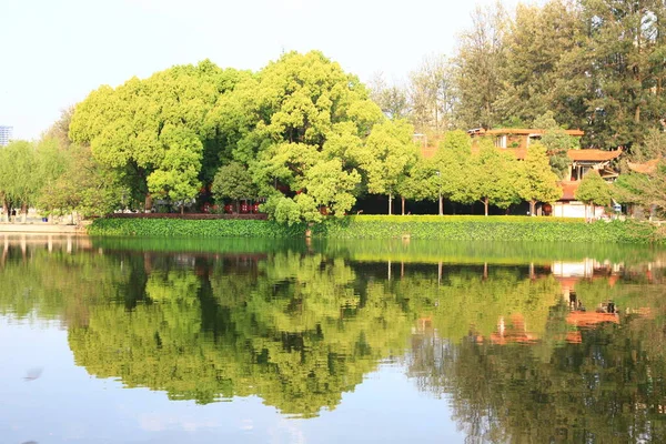 雲南省昆明市の緑の湖公園 — ストック写真