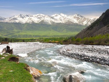 Bishkek Kırgızistan 'ın Tian Shan dağlarındaki Ala Archa Milli Parkı