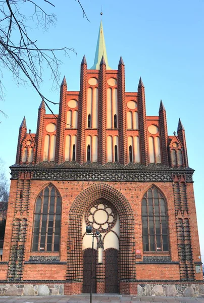 Die Alte Kirche Der Innenstadt Szczecin Stadt Polen — Stockfoto