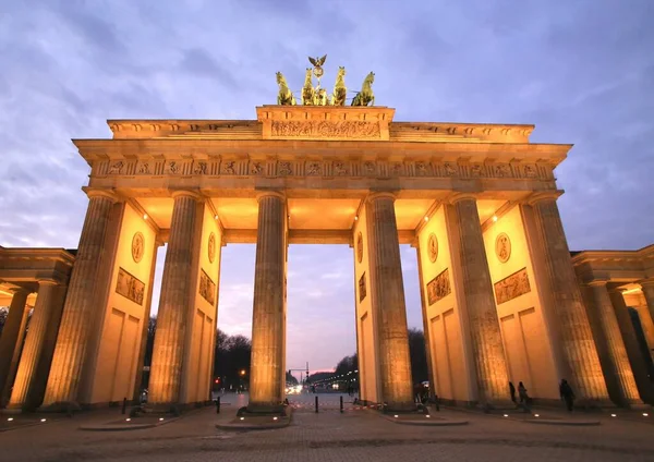 Puerta Brandeburgo Hito Berlín Alemania — Foto de Stock