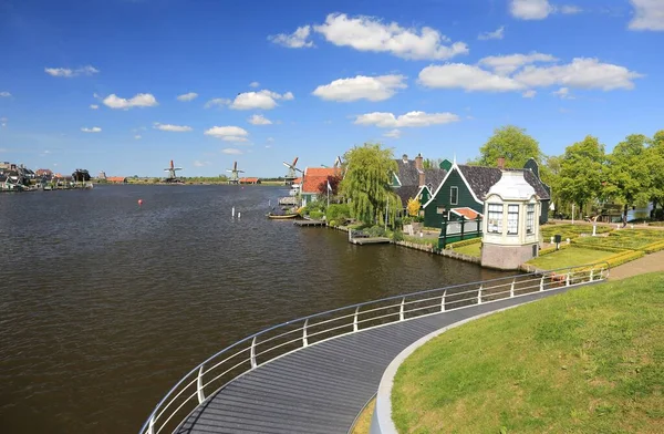 Zaanse Schans Een Van Populaire Toeristische Attracties Van Nederland — Stockfoto