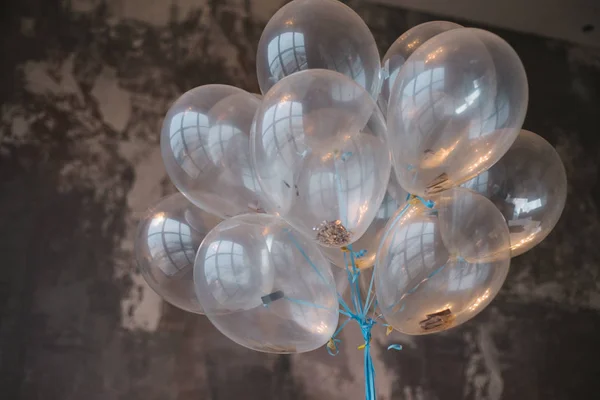 White transparent balloons — Stock Photo, Image