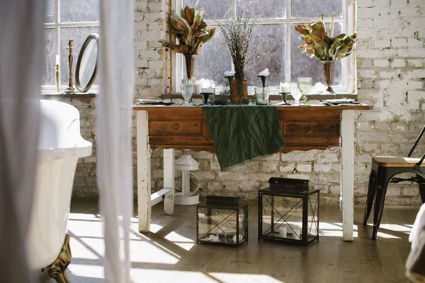 Vintage duran küvet ile banyo iç