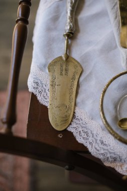 Vintage bronz çatal bıçak takımı