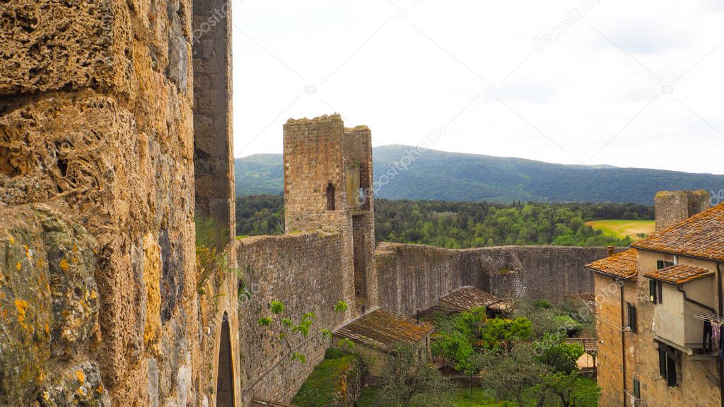 Castle protection wall of Monteriggioni