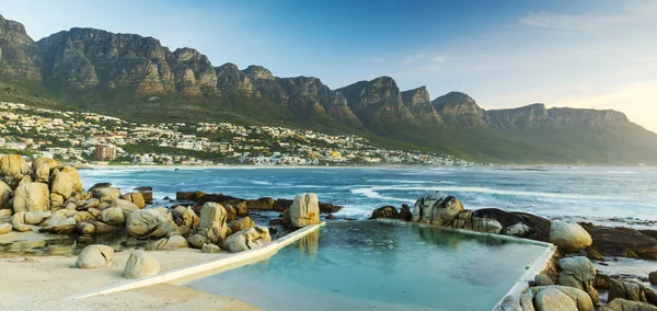 Panorama De Camps Bay Au Crépuscule — Photo