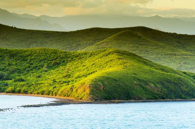 Noumea günbatımı manzara