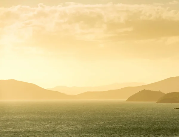 Noumea pobřeží západ slunce — Stock fotografie