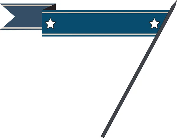 Flag Pole Vector — Stock Vector
