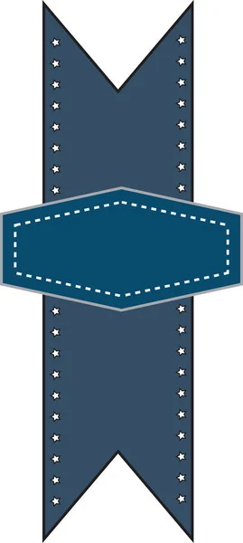 Modrá stuha vektor — Stockový vektor