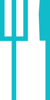 Çatal bıçak takımı simge vektör