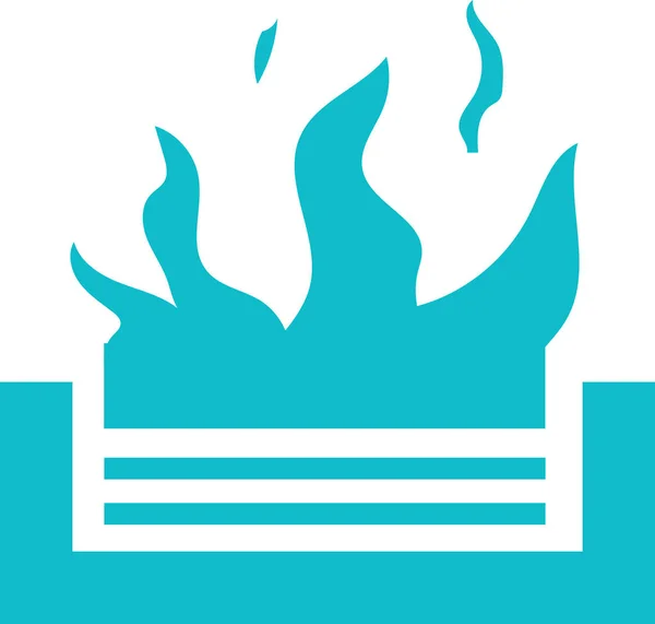 Vector ícone fogueira — Vetor de Stock