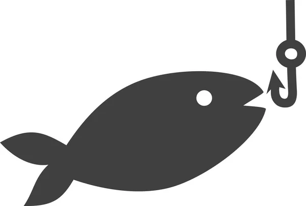 Fishing Icon Vector — Stock Vector