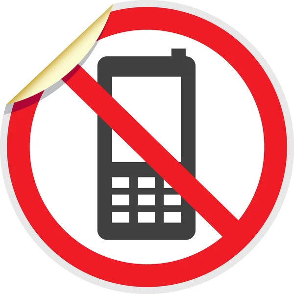 Inga telefoner logga 3d — Stock vektor