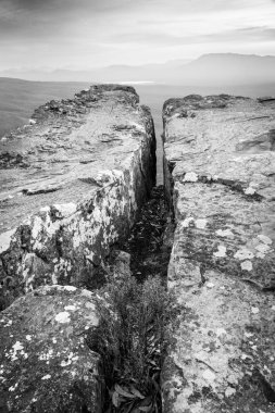 Cliff üst siyah ve beyaz