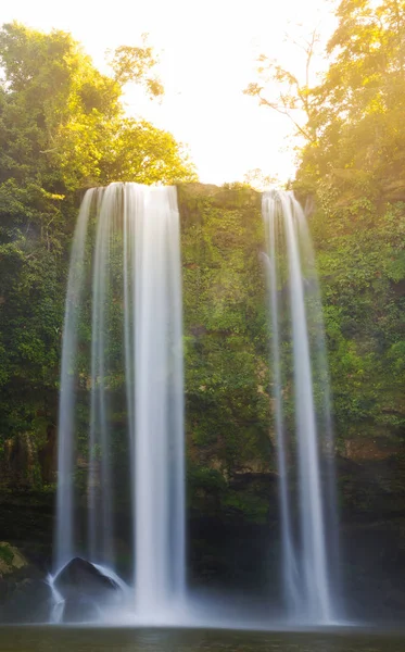 Salida Del Sol Cascada Misol Cerca Palenque Chiapas México — Foto de Stock