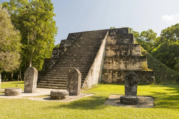 Complexo Q Tikal Ruínas Guatemala — Fotografia de Stock