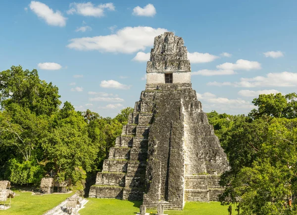 Templo Tikal Jaguar Guatemala — Fotografia de Stock