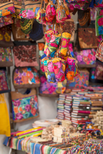 Colorful Souvenirs Market Mexico