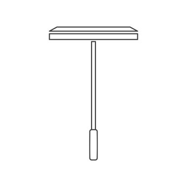 Pencere Temizleyici Squeegee Simgesi Vektörü