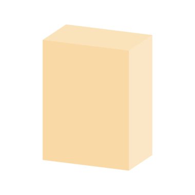 Boş gevrek kutusu ikon vektörü