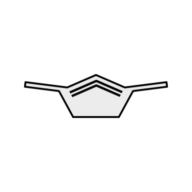 Coronavirus önleme için basit yüz maskesi simgesi