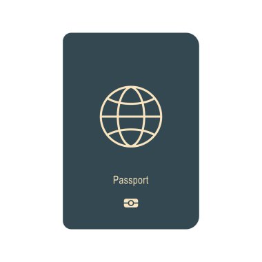 Uluslararası seyahat için pasaport vektörü