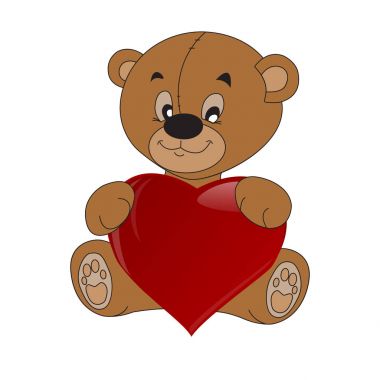 Teddy ile kravat oyuncak ayı