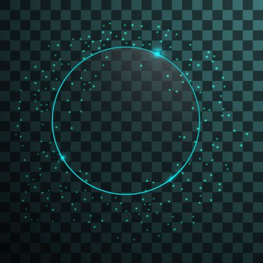 vektör neon çerçeve.