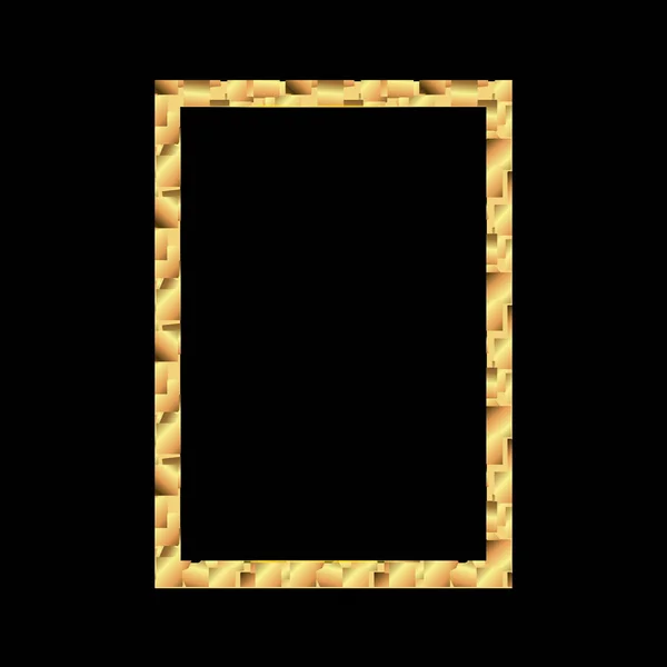 Conjunto de marco de fotos de oro con tailandia esquina línea floral para la imagen, diseño vectorial decoración patrón style.frames borde diseño es el patrón de estilo tailandés — Archivo Imágenes Vectoriales