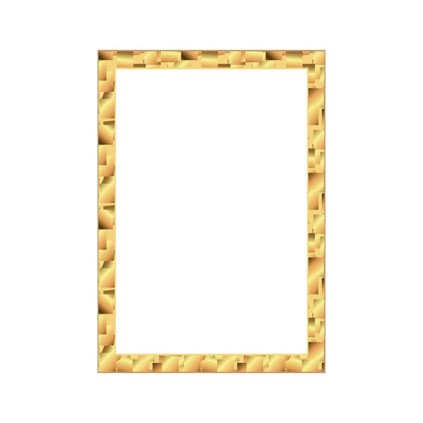 Ensemble de cadre photo en or avec ligne de thailand coin floral pour l'image, design vectoriel motif de décoration style.frames bordure design est modèle style thaï — Image vectorielle