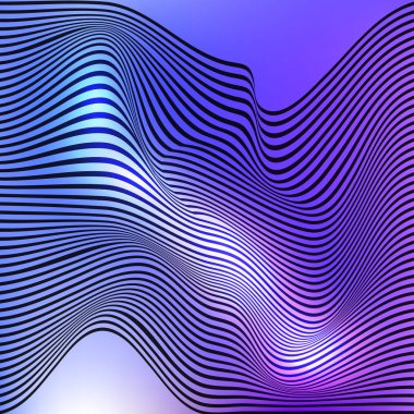 Dekoratif çapraz buruşuk dalgalı çizgili dokulu arka plan. Seamless modeli. Vektör.