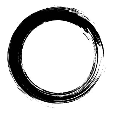 Çember Çerçeve. Grunge Sancakları. Amblemler için geçmişe dönük şekiller. Tasarımınız için vektör ögesi. Çerçeve fırça darbesi.