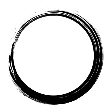 Çember Çerçeve. Grunge Sancakları. Amblemler için geçmişe dönük şekiller. Tasarımınız için vektör ögesi. Çerçeve fırça darbesi.