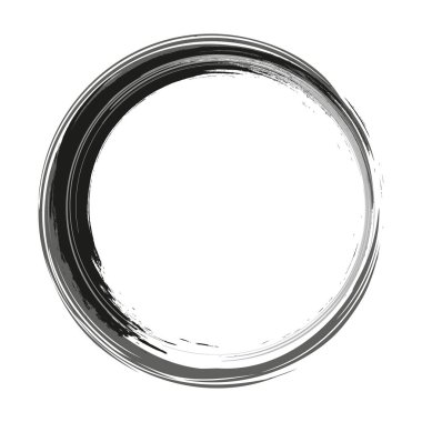 Çember Çerçeve. Grunge Sancakları. Amblemler için geçmişe dönük şekiller. Tasarımınız için vektör ögesi. Çerçeve fırça darbesi.