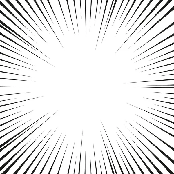 Hız çizgileri Uçan parçacıklar Kusursuz desen Manga grafik desen savaş damgası Güneş ışınları veya yıldız patlaması Beyaz zemin üzerinde Siyah vektör elementleri — Stok Vektör
