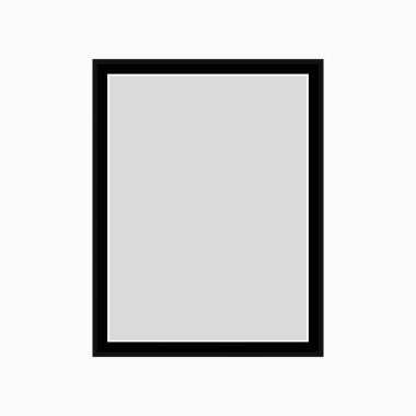 Gerçekçi siyah çerçeve beyaz arkaplanda izole edilmiş. Sunumlar için mükemmel. Vektör illüstrasyonu.