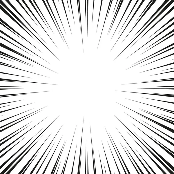 Lignes de vitesse Particules volantes Modèle sans couture Tampon de combat Texture graphique manga Rayons solaires ou explosion d'étoiles Éléments vectoriels noirs sur fond blanc — Image vectorielle