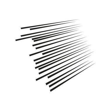 Arkaplan tasarımı veya çizgi film şablonu için vektör siyah radyal hız çizgisi patladı. Çizgi roman tasarım elementi. Siyah ve beyaz vektör çizimi.