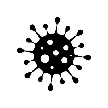 Coronavirus Bakteri Hücre Simgesi, 2019-nCoV Roman Coronavirus Bakterisi. Salgın koronavirüs. Vektör Simgesi