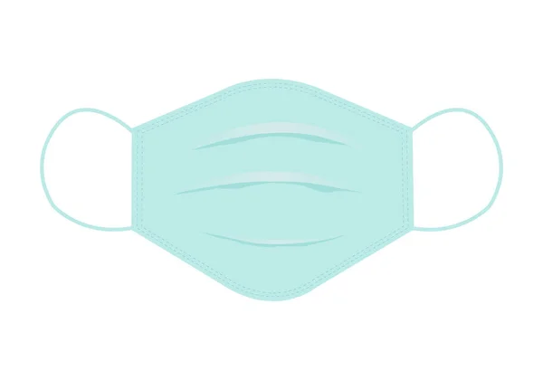 Icono del vector máscara médica. Hospital respiratorio respirador médico mascarilla facial. Protección contra virus y enfermedades . — Vector de stock
