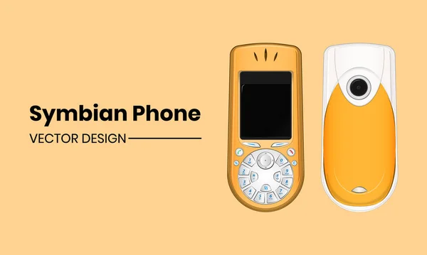 Symbian Mobiele Telefoon Vector Design — Stockvector