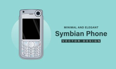 Minimum Zarif Symbian Telefonu - Vektör Tasarımı