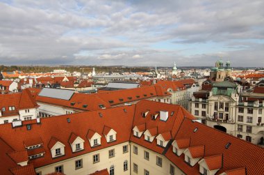 Prag 'ın havadan görünüşü