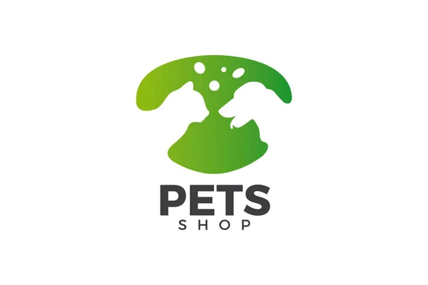 Pets vector icons - cats and dogs shop — Stock Vector