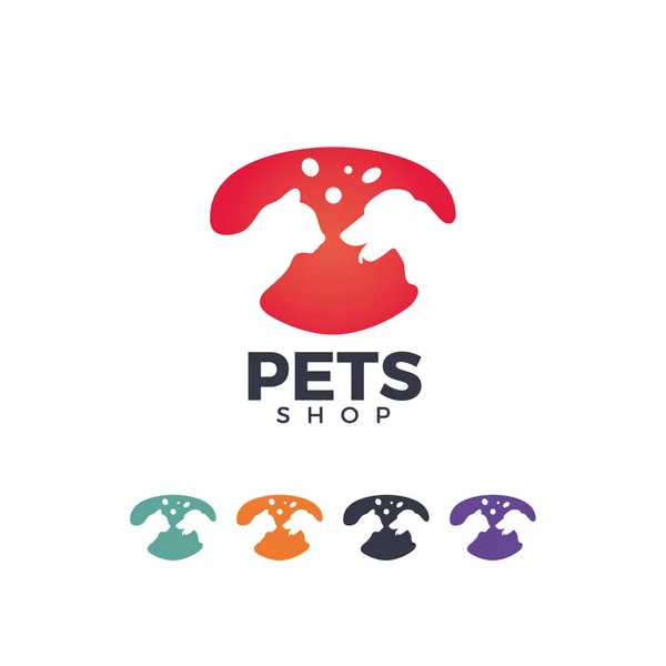Haustiere Shop Vektor Logo — Stockvektor