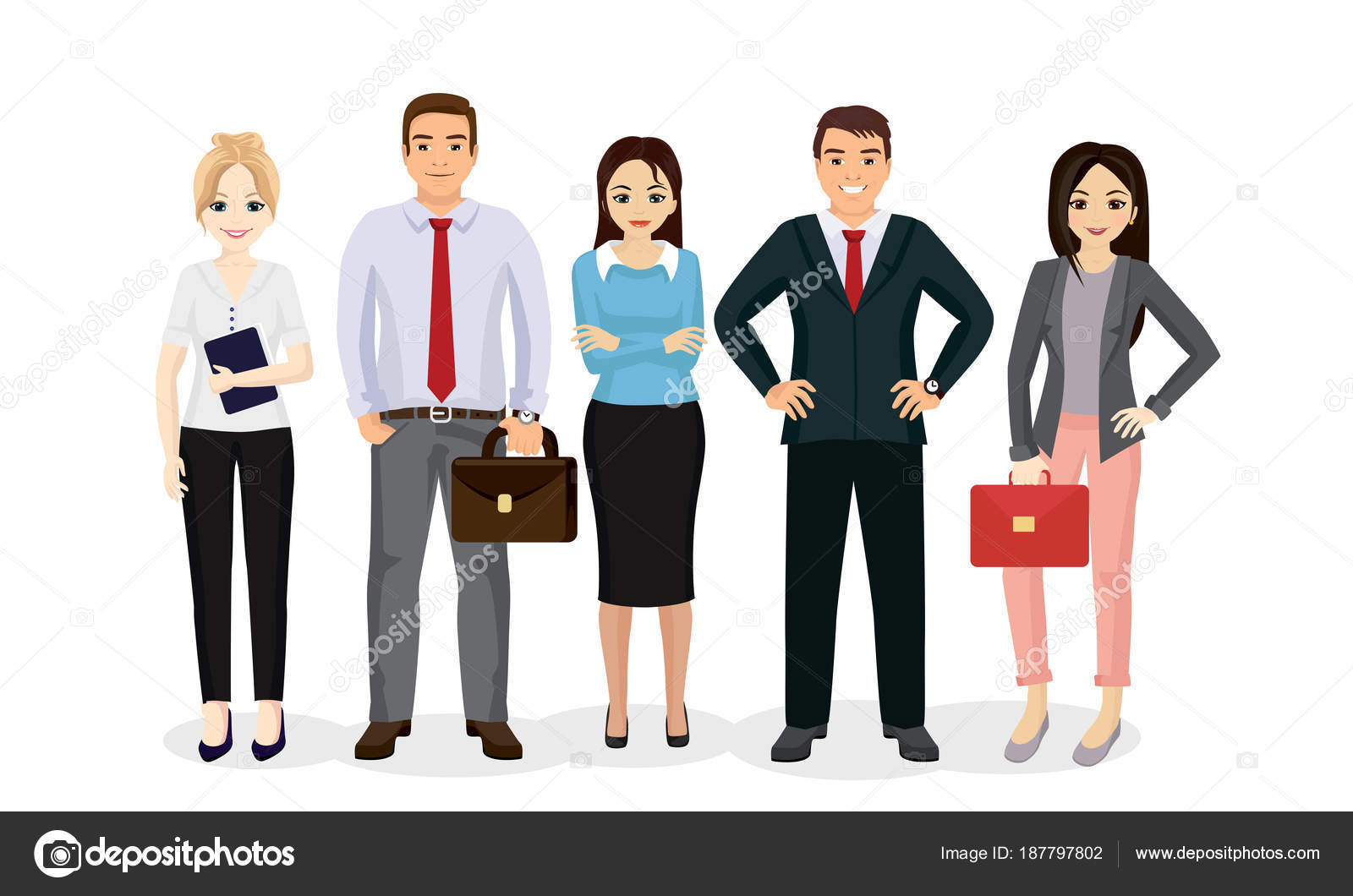 Download Equipo de personas de negocios de ilustración de vector ...