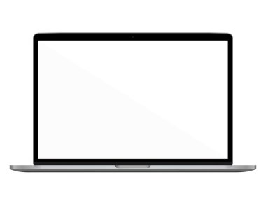 Vektör çizim alanı beyaz ekranda mesaj ile düz tarzda dizüstü bilgisayar Pc.