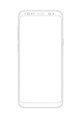 Anahat modern smartphone çizim vektör Illustration. Zarif ince çizgi stil tasarım.