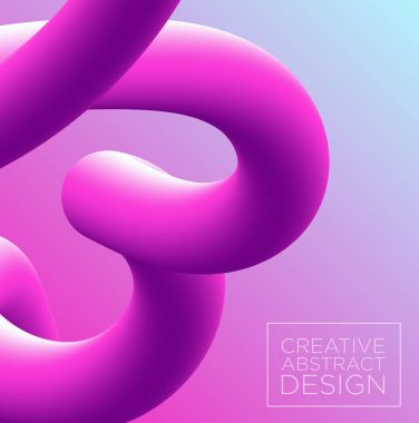 Pembe ve mor renklerde 3d arka plan vektör çizim, taklit neon geçişin karışımı logo için yer ile kapak tasarımı için 3d efekti.
